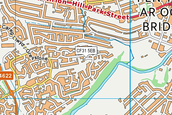 CF31 5EB map - OS VectorMap District (Ordnance Survey)