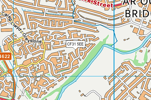 CF31 5EE map - OS VectorMap District (Ordnance Survey)