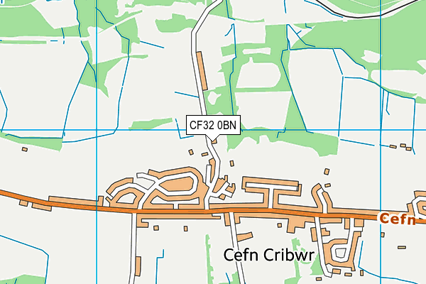 CF32 0BN map - OS VectorMap District (Ordnance Survey)