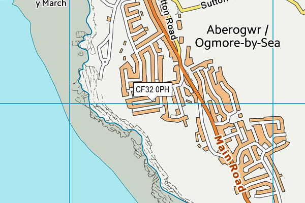 CF32 0PH map - OS VectorMap District (Ordnance Survey)