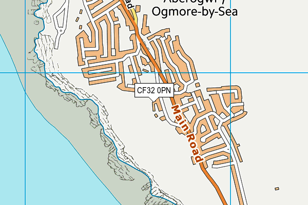 CF32 0PN map - OS VectorMap District (Ordnance Survey)