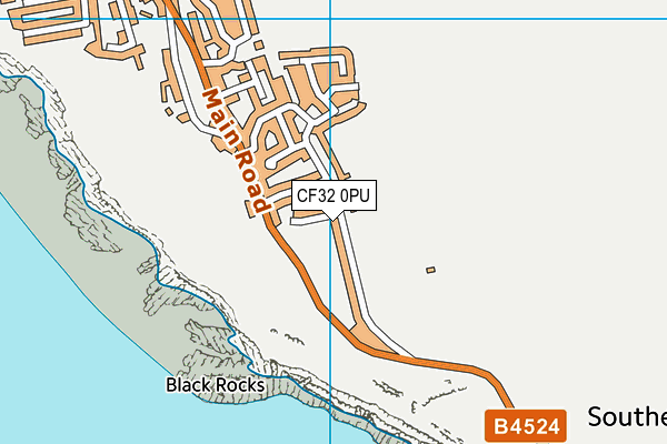 CF32 0PU map - OS VectorMap District (Ordnance Survey)