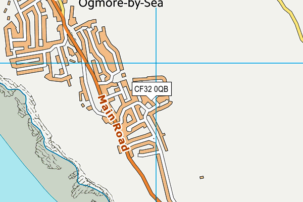 CF32 0QB map - OS VectorMap District (Ordnance Survey)