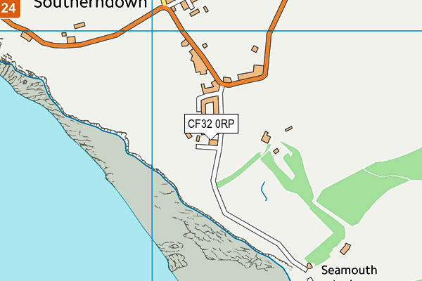CF32 0RP map - OS VectorMap District (Ordnance Survey)