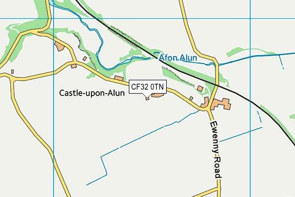 CF32 0TN map - OS VectorMap District (Ordnance Survey)