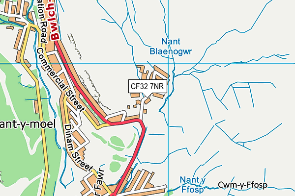 CF32 7NR map - OS VectorMap District (Ordnance Survey)