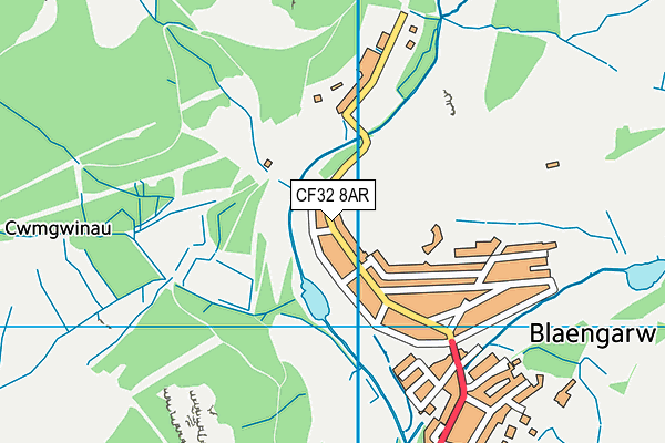 CF32 8AR map - OS VectorMap District (Ordnance Survey)