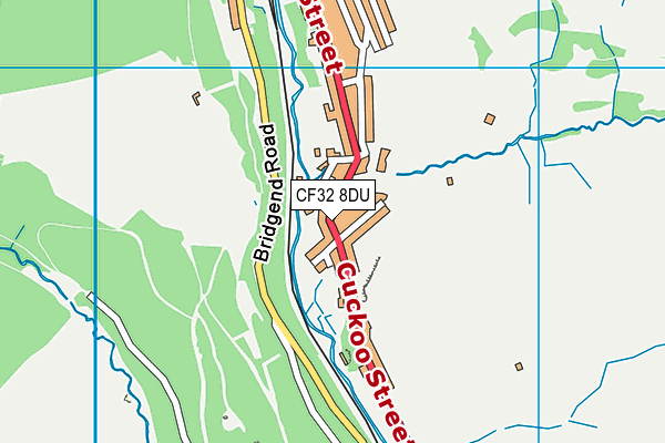 CF32 8DU map - OS VectorMap District (Ordnance Survey)