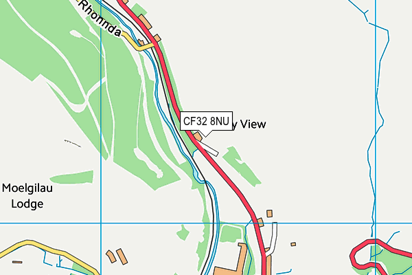 CF32 8NU map - OS VectorMap District (Ordnance Survey)