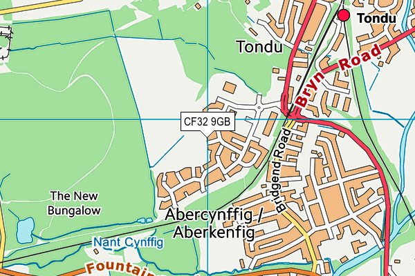 CF32 9GB map - OS VectorMap District (Ordnance Survey)