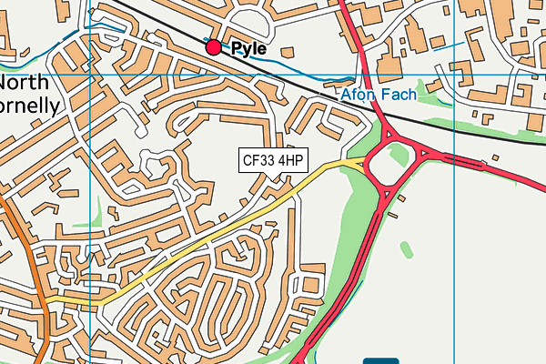 CF33 4HP map - OS VectorMap District (Ordnance Survey)