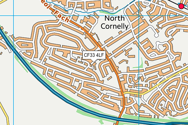 CF33 4LF map - OS VectorMap District (Ordnance Survey)