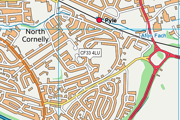 CF33 4LU map - OS VectorMap District (Ordnance Survey)