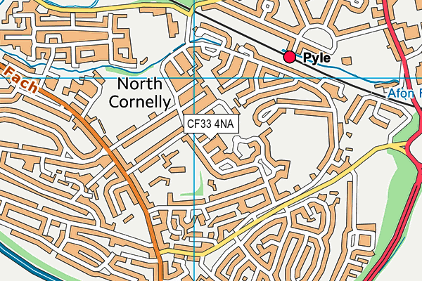 CF33 4NA map - OS VectorMap District (Ordnance Survey)