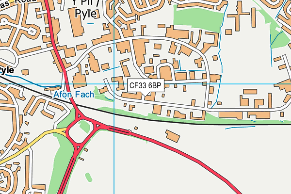 CF33 6BP map - OS VectorMap District (Ordnance Survey)