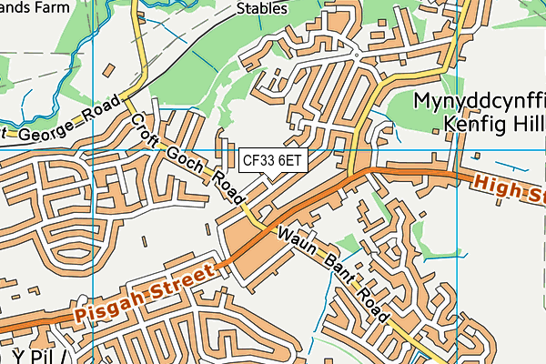 Mynydd Cynffig Primary School map (CF33 6ET) - OS VectorMap District (Ordnance Survey)