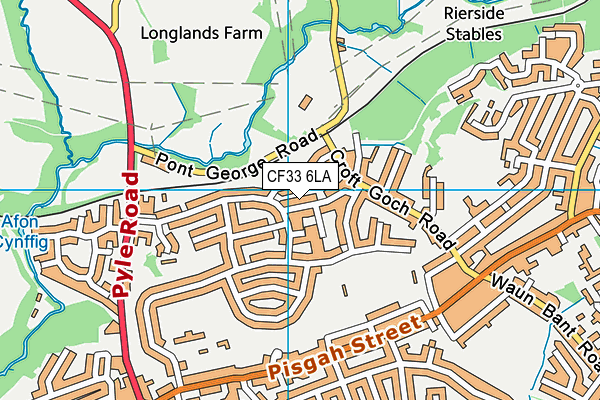 CF33 6LA map - OS VectorMap District (Ordnance Survey)