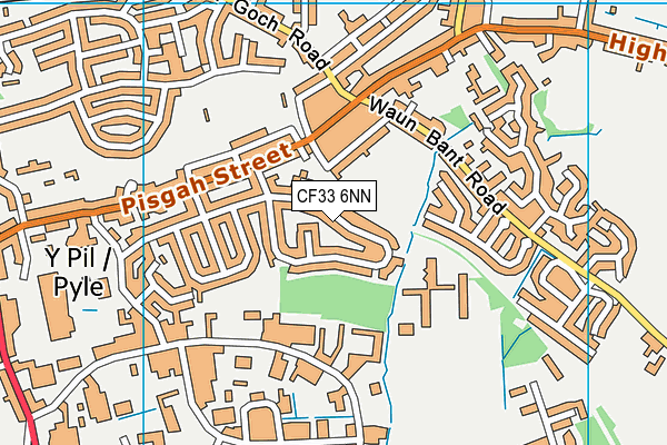 CF33 6NN map - OS VectorMap District (Ordnance Survey)