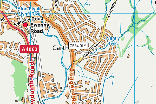 Map of BLUE PARROT MAESTEG LLP at district scale