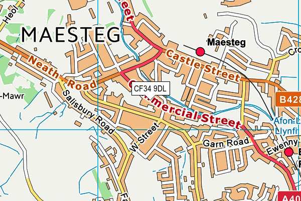 Map of MAESTEG NAILS LTD at district scale