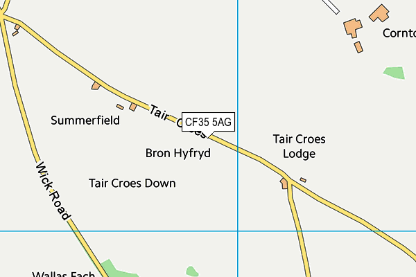 CF35 5AG map - OS VectorMap District (Ordnance Survey)