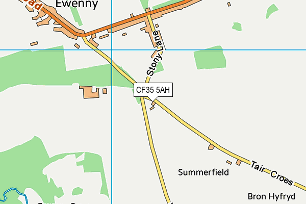 CF35 5AH map - OS VectorMap District (Ordnance Survey)