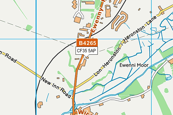 CF35 5AP map - OS VectorMap District (Ordnance Survey)