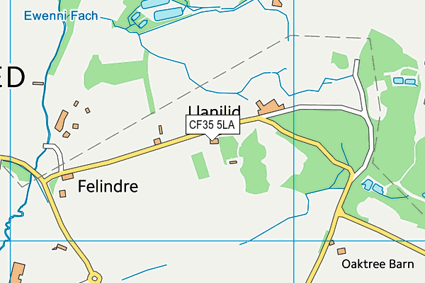 CF35 5LA map - OS VectorMap District (Ordnance Survey)