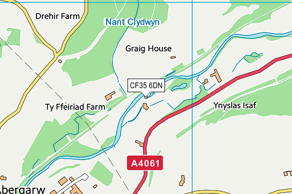 CF35 6DN map - OS VectorMap District (Ordnance Survey)