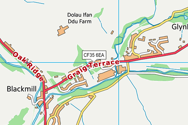 CF35 6EA map - OS VectorMap District (Ordnance Survey)