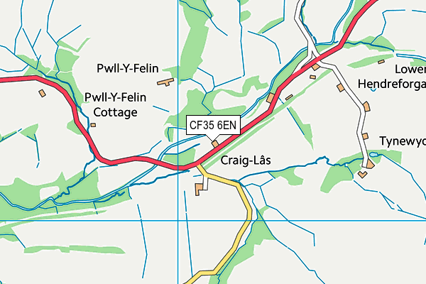 CF35 6EN map - OS VectorMap District (Ordnance Survey)