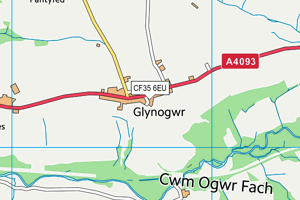 CF35 6EU map - OS VectorMap District (Ordnance Survey)