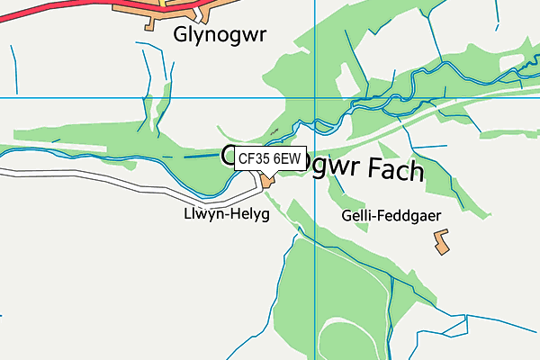 CF35 6EW map - OS VectorMap District (Ordnance Survey)