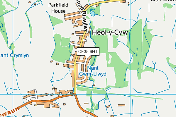 CF35 6HT map - OS VectorMap District (Ordnance Survey)