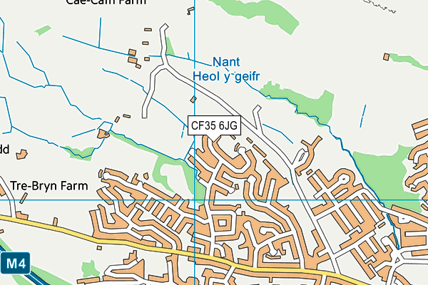 CF35 6JG map - OS VectorMap District (Ordnance Survey)