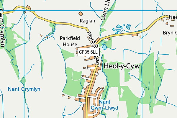 CF35 6LL map - OS VectorMap District (Ordnance Survey)