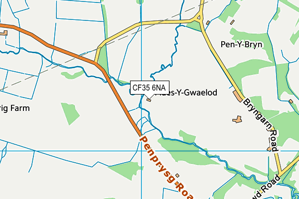 CF35 6NA map - OS VectorMap District (Ordnance Survey)