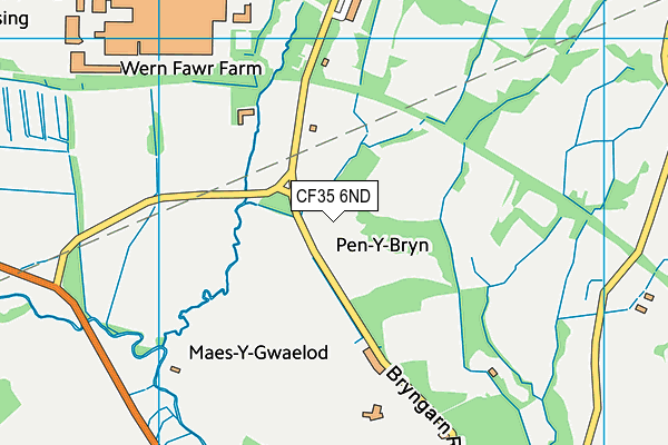 CF35 6ND map - OS VectorMap District (Ordnance Survey)