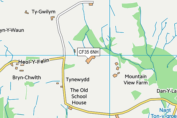 CF35 6NH map - OS VectorMap District (Ordnance Survey)