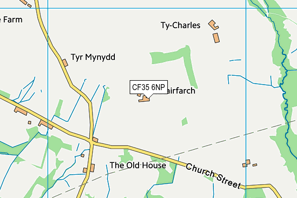 CF35 6NP map - OS VectorMap District (Ordnance Survey)