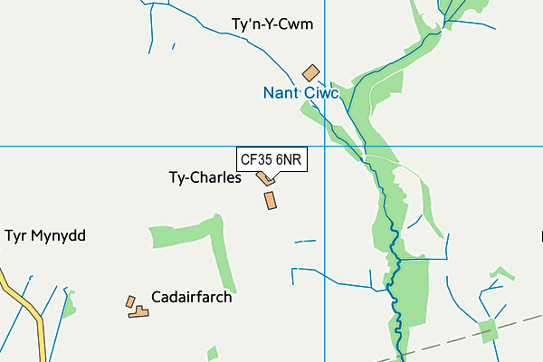 CF35 6NR map - OS VectorMap District (Ordnance Survey)