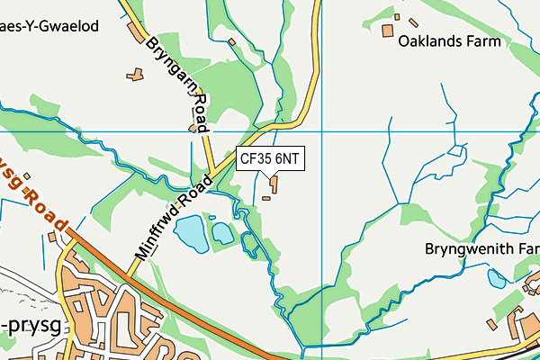 CF35 6NT map - OS VectorMap District (Ordnance Survey)