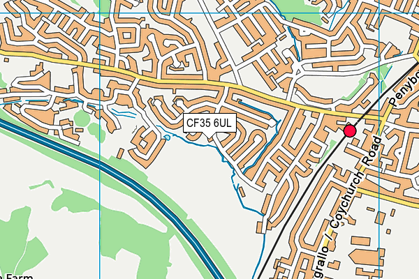 CF35 6UL map - OS VectorMap District (Ordnance Survey)