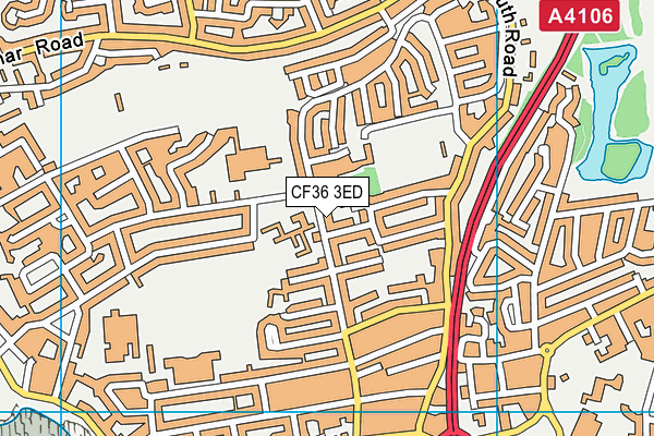 Nottage Primary School map (CF36 3ED) - OS VectorMap District (Ordnance Survey)