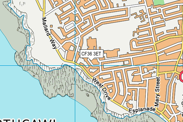 CF36 3ET map - OS VectorMap District (Ordnance Survey)