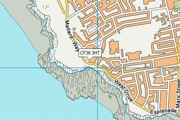 CF36 3HT map - OS VectorMap District (Ordnance Survey)