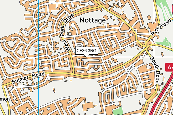 CF36 3NG map - OS VectorMap District (Ordnance Survey)