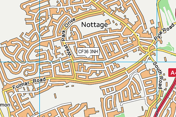 CF36 3NH map - OS VectorMap District (Ordnance Survey)