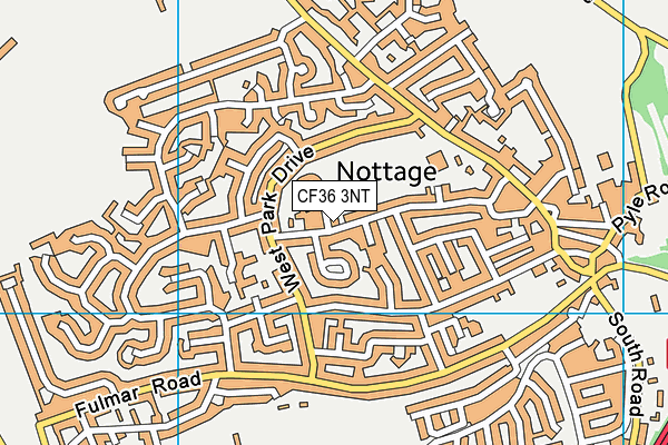 CF36 3NT map - OS VectorMap District (Ordnance Survey)