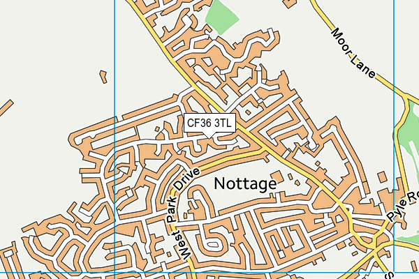 CF36 3TL map - OS VectorMap District (Ordnance Survey)